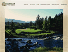 Tablet Screenshot of countrycluboftherockies.com